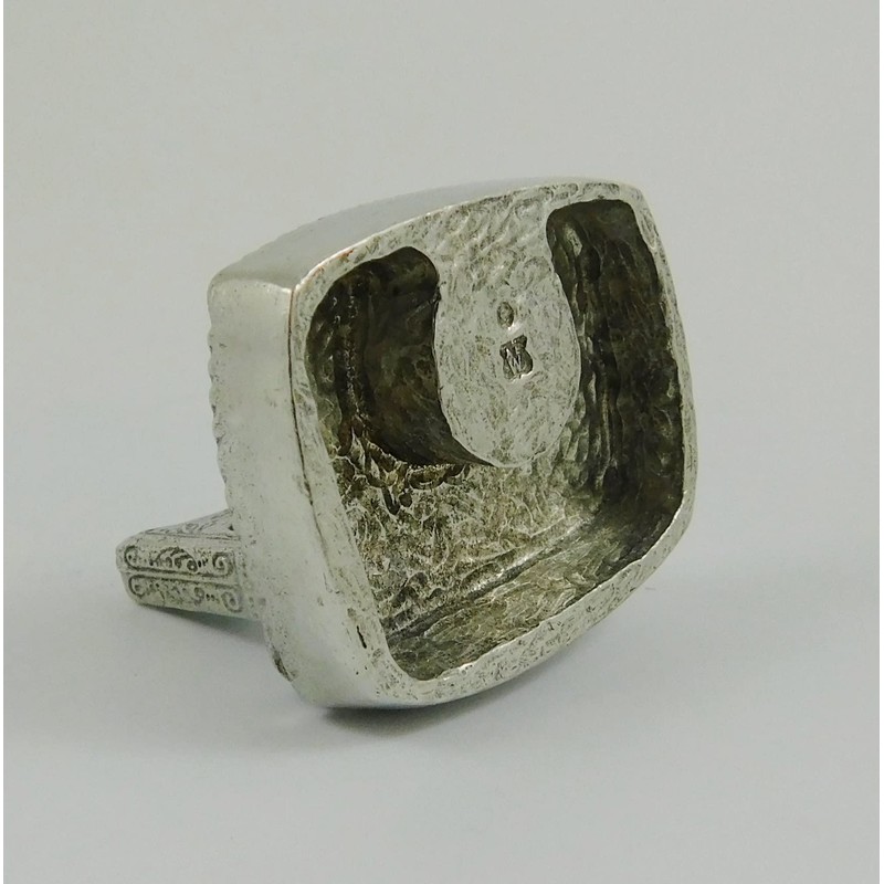 Solid English Pewter Pin Cushion Sewing Machine Design | 8658