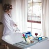 Premium Bamboo Bathtub Caddy Tray - Bath Tray - Bath