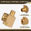 JUWO 1/8" NPT Female × 1/8" NPT Male × 1/8"