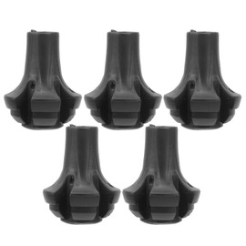 5 pieces Alpenstocks foot covers, trekking pole tip protection, TPR elastomer for hiking poles