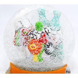 3-02-24 Schneekugel Souvenir Hannover Nanas und Rathaus Reiseandenken Deutschland Mitbringsel 65mm