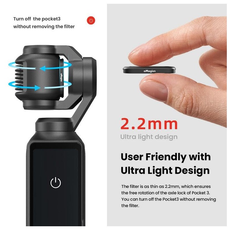 DJI Osmo Pocket 3 Filter for DJI POCKET 3 Lens