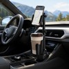 2-in-1 Car Cup Holder Phone Mount for Travel – Adjustable