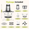 KOIOS Food Processor, 500W Electric Food Chopper with 2 Bowls