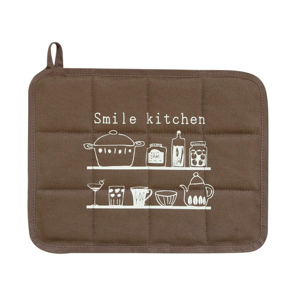 Sanbelm K65700 Pot Holder, Smile Kitchen, Approx. 10.2 x 7.9