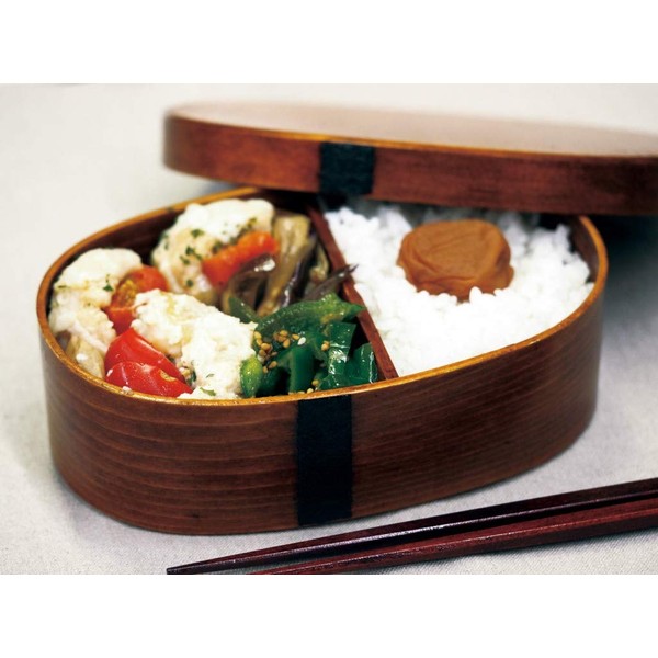 Matsunoya Round Oval Lunch Box, Large