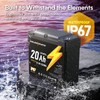 GOLDENMATE 12V 20Ah LiFePO4 Battery, IP67 Waterproof, 12V Lithium Battery