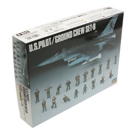 Hasegawa 1/48 US Air Force Pilot/Grand Crew Set B Plastic Model X48-5