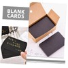 Operitacx 100pcs Black Blank Cardstock Paper Index Cards Unruled Mini