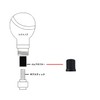 Lunsom 130mm Shift Knob Aluminum Shift Lever Metal Gear Shift