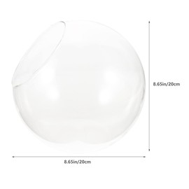 Terrarium Globe Glass Bowl Plant Terrarium Display Slant Cut Bubble Bowl Glass Tabletop Succulent Air Plant Planter Globe 20cm Glass Terrarium Succulent Plant Terrarium