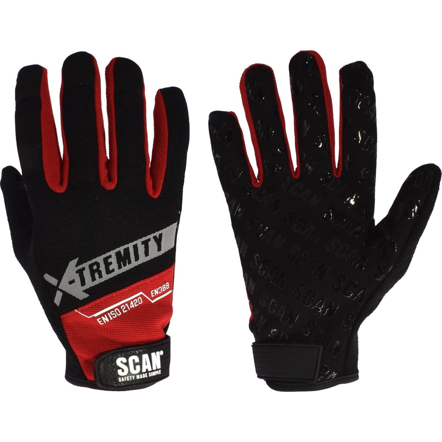 Scan SCAGLOTOUCHX Work Gloves with Touch Screen Function XL - ibspot.com