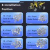 BIGLKNM 667pcs Engine Bolt Kit for Banshee 350 YFZ350 1987-2006