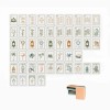 New Tortoiseshell White Lotus 160 Pieces Set Luxury Acrylic Engraved