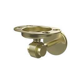 Allied Brass 7226G-SBR Satellite Orbit Two Collection Tumbler and Toothbrush Holder with Groovy Accents, Satin Brass