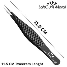 Super Sharp Pointed Tweezers Precision Best Splinter Tweezers Pointed Tip Thin Needle, Ingrown Hair Tweezers Kit,Ultra Plucking Fine Pointy Eyebrow Tweezers for Women Facial Hair Chin Removal Face Men