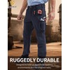 Kecols Men's Work Pants - Technical Workwear, Water Resistant, Lightweight,