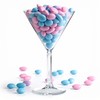 Decoraparty Transparenter Konfektbecher, Martini-Glas für Konfekt, Zeremonie, Tischdekoration, große Mitteldecke
