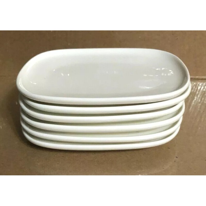 Alessi for Delta White Small Bread/Dessert Plates Lots of 6.