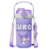 Kuromi Stainless Steel Insulated Water Bottle with Handle and Strap