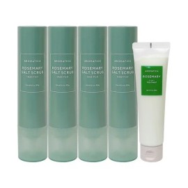 아로마티카 로즈마리 솔트 스크럽 샴푸 300g 4개+트리트먼트 160ml Aromatica Rosemary Salt Scrub Shampoo 300g 4pcs + Treatment 160ml