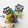 ZHUOWEISM 12 PCS Happy Father's Day Centerpiece Sticks Double Sided