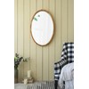 ZJMTOCYU Stylish 24" x 36" Oval Wall Mirror with Rustic
