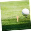 Kisangel 50pcs Bamboo Golf Tees Golf Holders for Outdoor Practice
