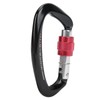 Mountaineering D Locking Carabiner Clips Alloy Heavy Duty Carabiner for