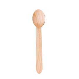Pack of 100 Wooden Disposable Spoons -Biodegradable & Plastic Free Wooden Spoons Ideal for Wedding, Picnic, Party, Office Eco Friendly (Wood Spoons (Pack of 100))
