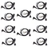 (10-Pack) 2-Pin Microphone Clear Acoustic Tube Headphones Compatible for Motorola