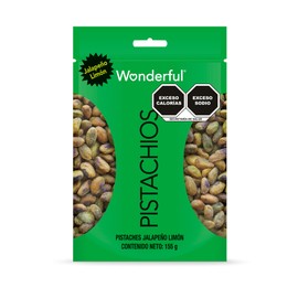 Wonderful Pistachios sin cáscara jalapeño limón 155gr