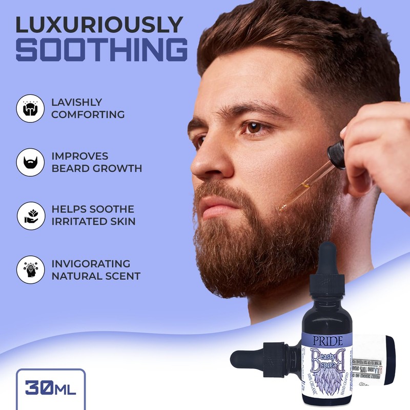 Beasty Beards - Organic Beard Oil - 1floz/30ml - Pride