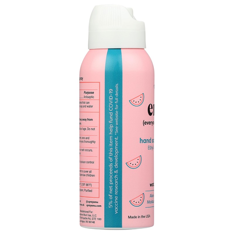 Emu Watermelon Hand Sanitizer Mist, 2.2 FZ