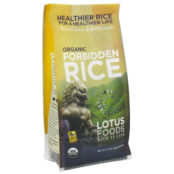 Lotus Foods, Rice Forbidden Black Organic, 15 Ounce
