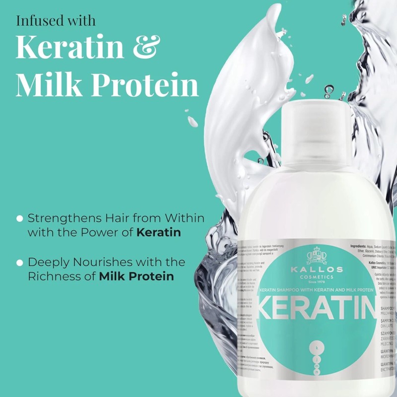 Kallos Keratin Shampoo 24oz VALUE PACK