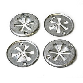 Unknown 10x Metal Locking Star Washers - Underbody Heat Shield Fasteners (N90335004 / N90335004) - Black - Automotive Hardware - Washers