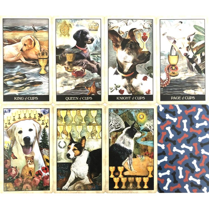 Tarot Cards, 78 Cards, Weighted Edition, Tarot Divination, Wise Dog