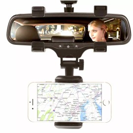 Unbranded HOT Universal Car Rear view Mirror Mount Stand Phone Holder Cradle For CellPhone