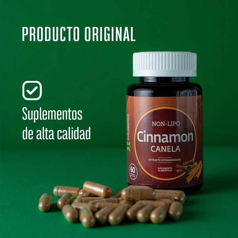 Cápsulas Premium De Canela | Apoyo Para Adelgazar | 60
