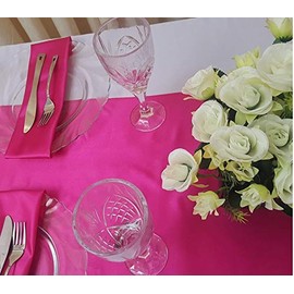Rihana - Camino de Mesa de satén para decoración de Banquetes de Boda de 30,48 x 108 Pulgadas, Magenta, 10