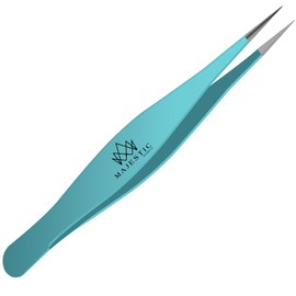 Majestic Bombay Majestic Bombay Fine Point Tweezers for Women and Men – Splinter Ticks, Facial, Brow and Ingrown Hair Removal–Sharp, Needle Nose, Surgical Tweezers Precision Pluckers best tweezers for chin hair