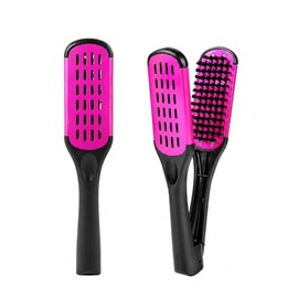 Cepillo para Alisar el Cabello, Peine de Cerdas, Peine en Forma de V, Crea Lisos, Rizos y Ondas, Antiencrespamiento y Antiestático. Ideal para Viaje y