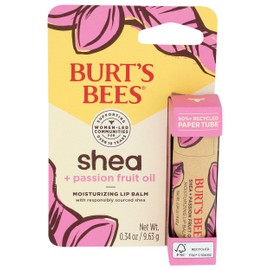 BURTS BEES Shea Passion Fruit Oil Lip Balm, 0.34 OZ