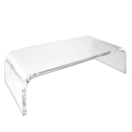 AMT Acrylic Monitor Stand Clear Monitor Stand Clear Monitor Riser Laptop/PC/Multimedia Monitor Stand for Home Office (Large- 2 Pack (2 PCS))