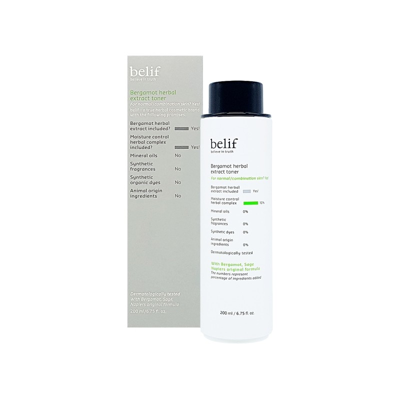 Belief Bergamot Herbal Extract Toner 200ml / 빌리프 베르가못 허벌