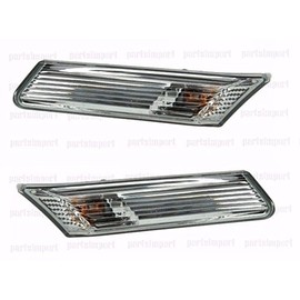 Fer 911 997 OEM Euro Clear Front Side Marker Turn Signal Lens Lights Set L+R