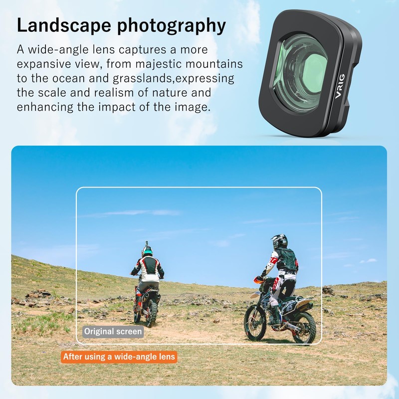 VRIG Wide Angle Lens Compatible with DJI Osmo Pocket 4