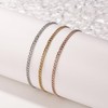 INBLUE Stainless Steel Anklets for Women Gold Silver Rose Gold