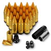 YeshineAuto M14x1.5 Anti Theft Wheel Spike Lug Nut 24 PCS